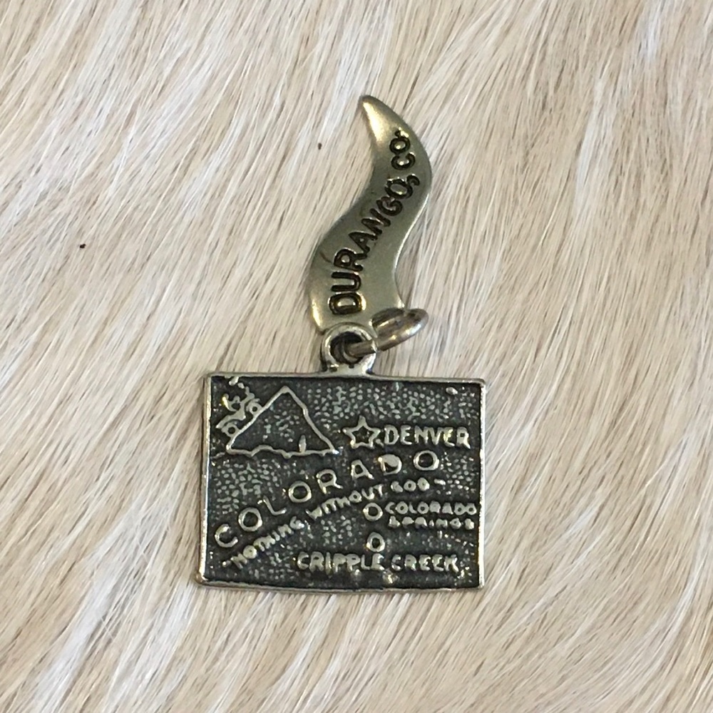 Sterling Silver Colorado, Durango Charm